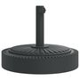 Voir la diapositive 2 : VIDAXL Base de parasol pour mats Ø38 / 48 mm 25 kg rond