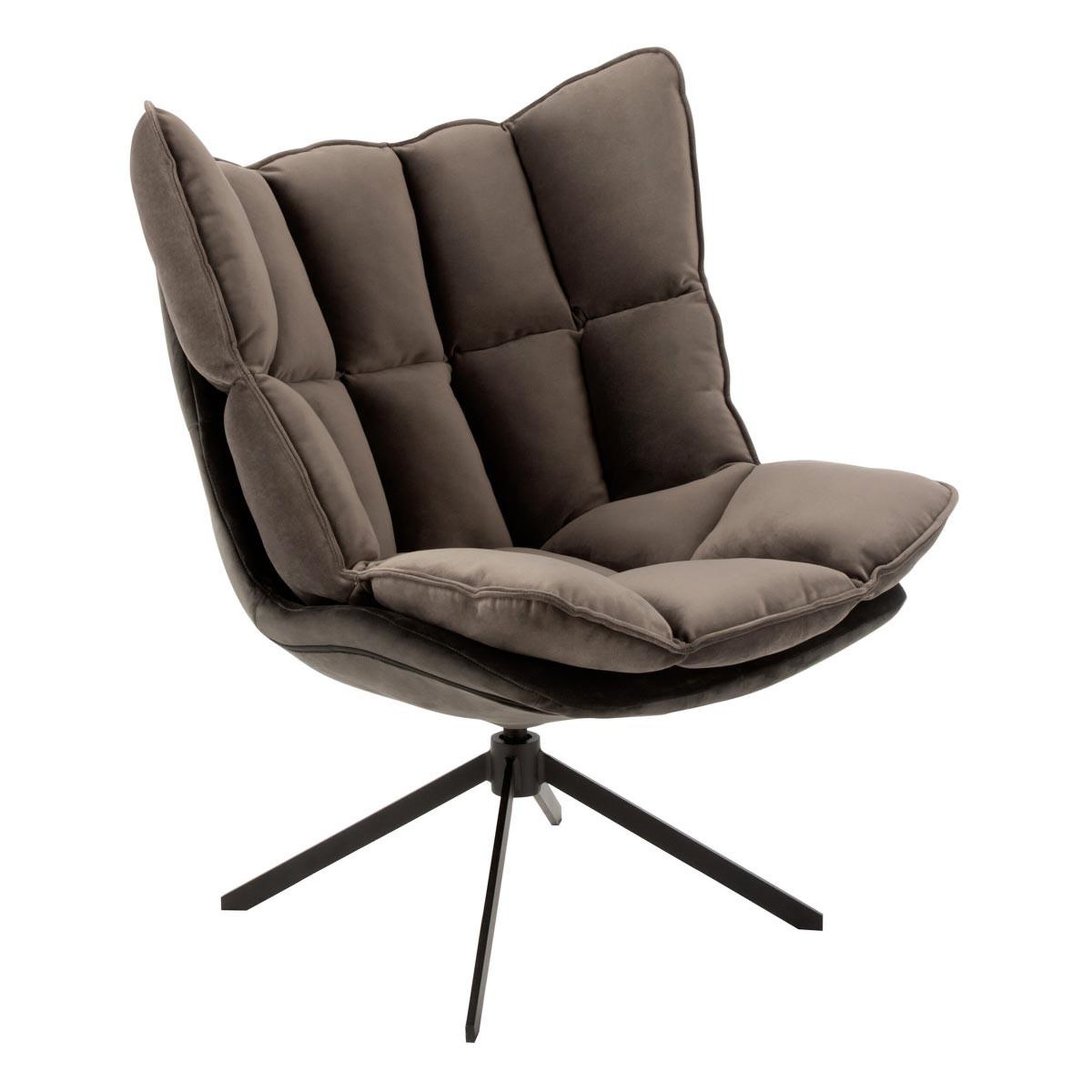 J-LINE Fauteuil Design Avec Coussin  Relax  92cm Gris