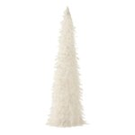 Paris Prix Cône Décoratif avec Plumes  Gina  60cm Blanc