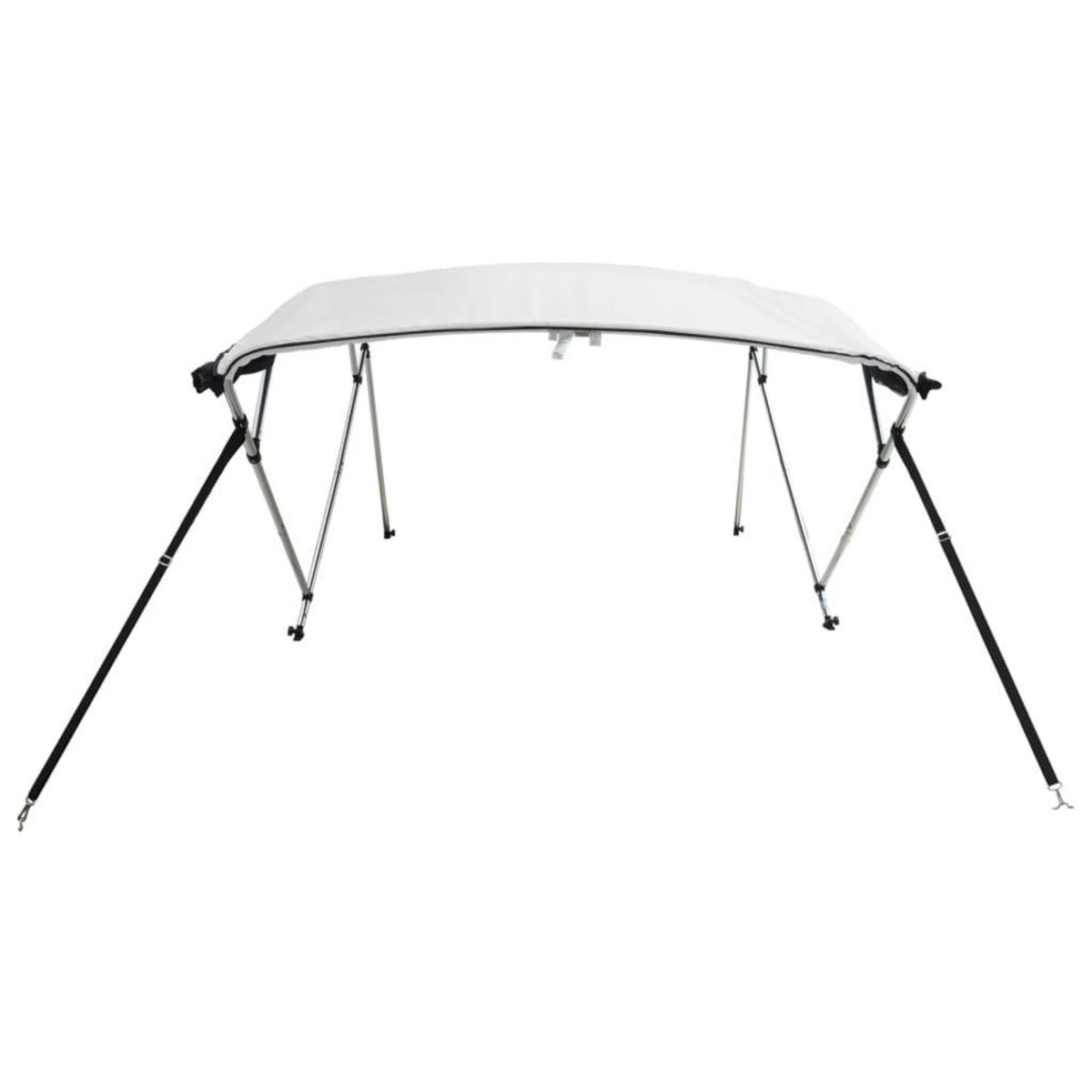 VIDAXL Toit bimini a 4 arceaux parois en maille 243x(230-244)x137 cm