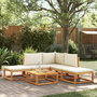 Voir la diapositive 1 : VIDAXL Salon de jardin avec coussins 6 pcs bois d'acacia solide