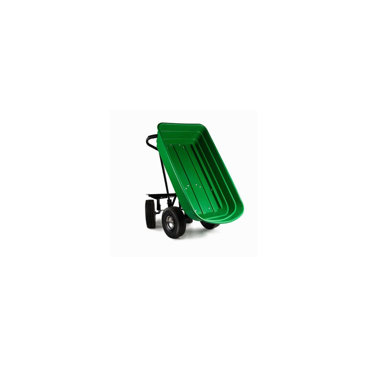 Chariot d'entretien de jardin à bascule - Avec poignée de transport - Contenance : 75 Litres