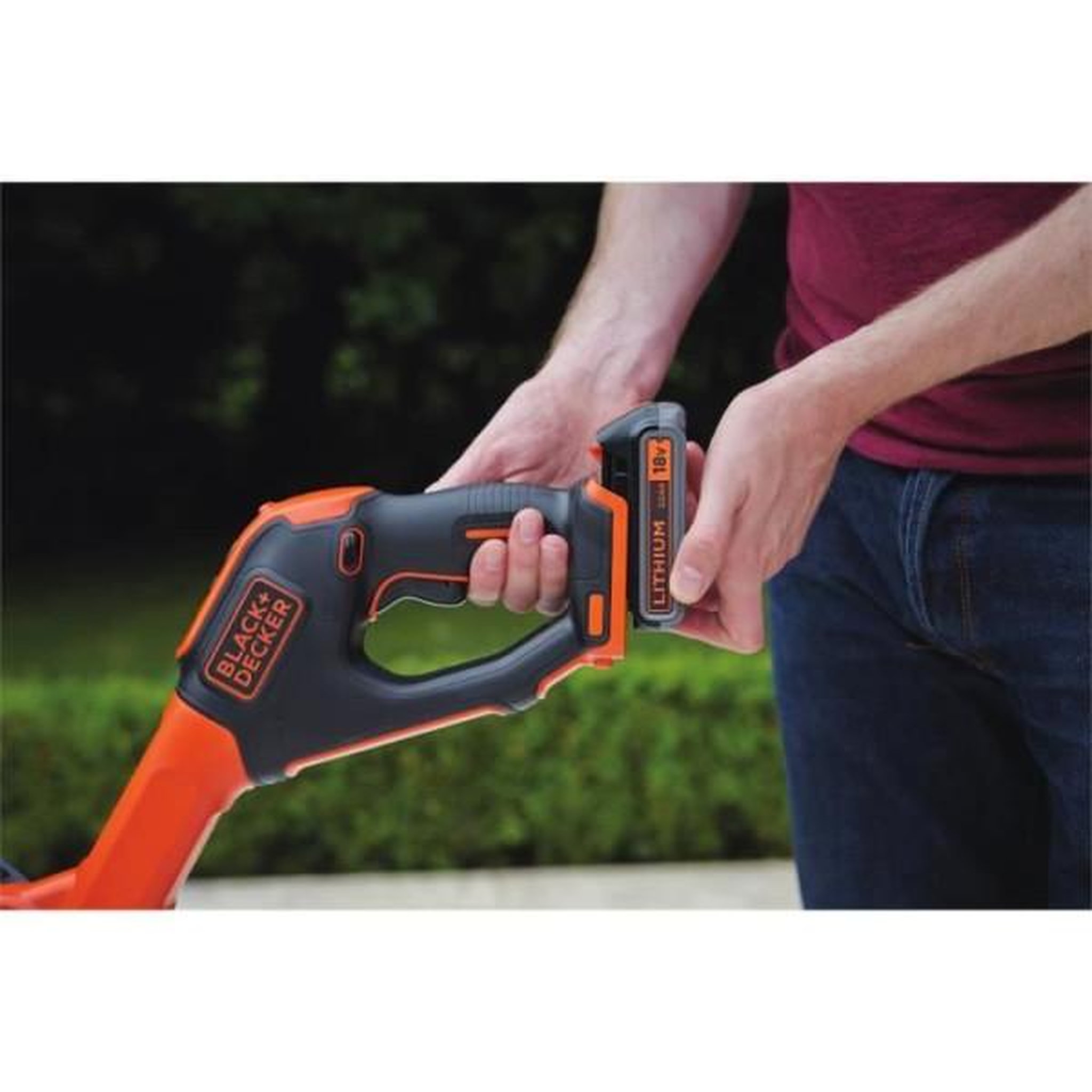 Voir la diapositive 3 : Black et Decker Coupe-Bordures Electrique Sans Fil 18V STC1820EPC-QW - BLACK+DECKER - 2 Vitesses Tete Pivotante 180°