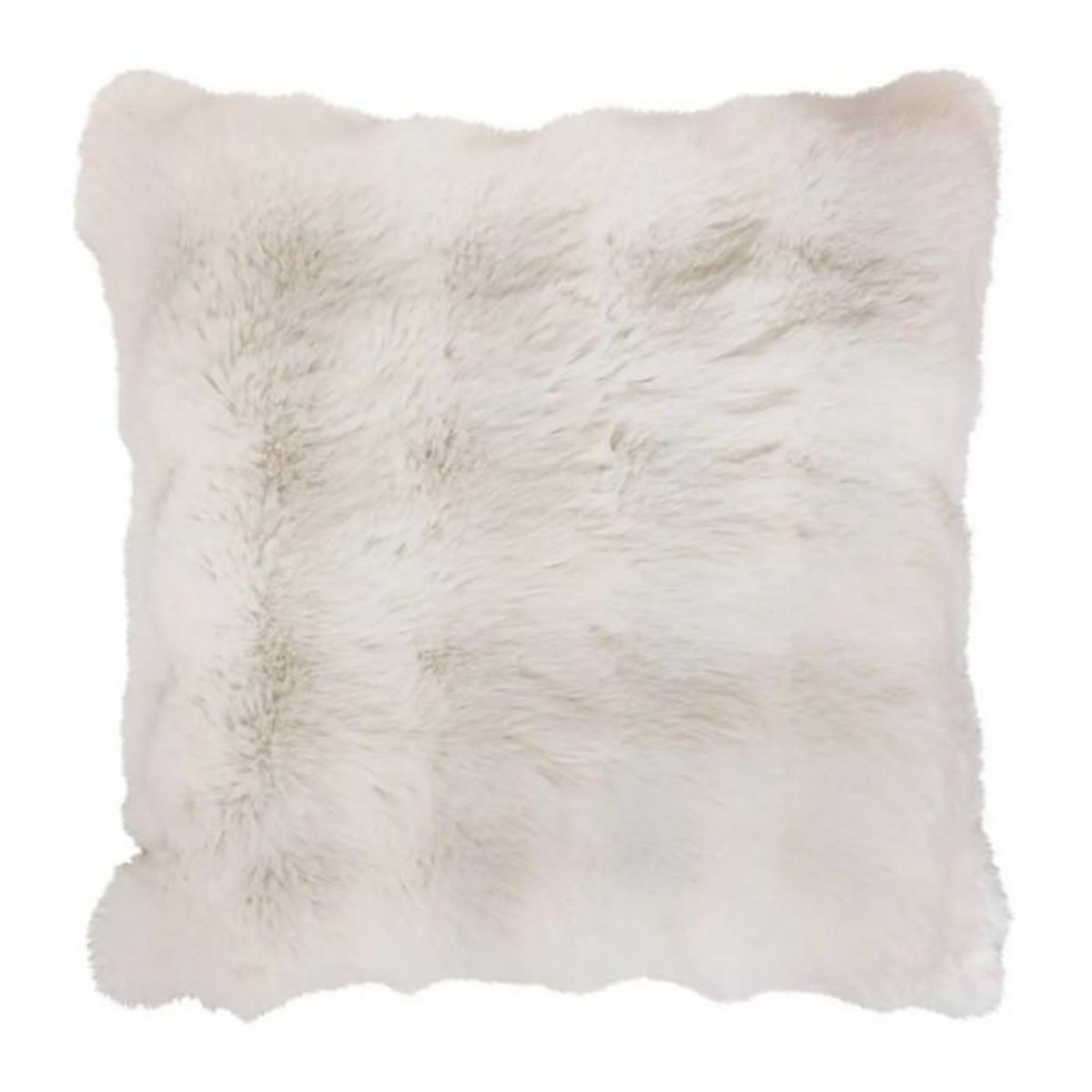 ATMOSPHERA Coussin Imitation Fourrure 3D  Zephy  45x45cm Blanc
