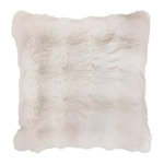 ATMOSPHERA Coussin Imitation Fourrure 3D  Zephy  45x45cm Blanc