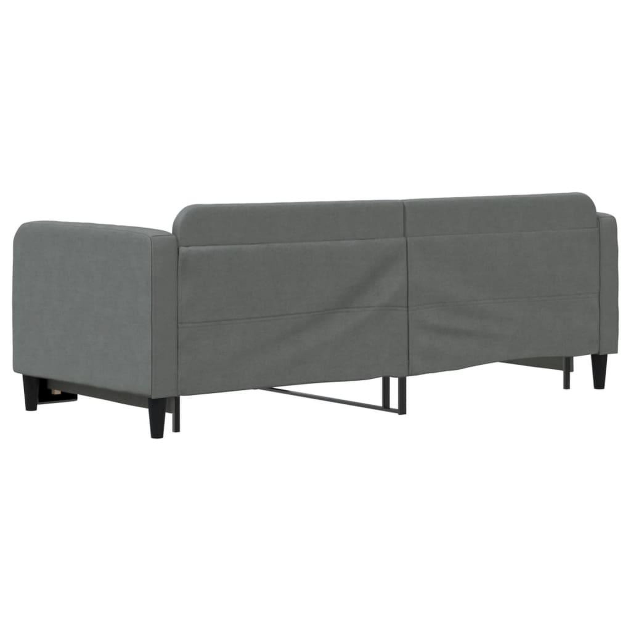 Voir la diapositive 5 : VIDAXL Lit de jour avec gigogne sans matelas gris fonce 80x200 cm