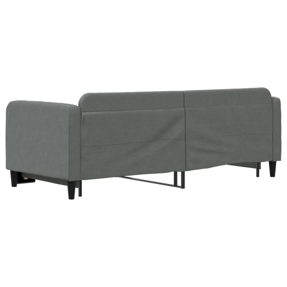 VIDAXL Lit de jour avec gigogne sans matelas gris fonce 80x200 cm