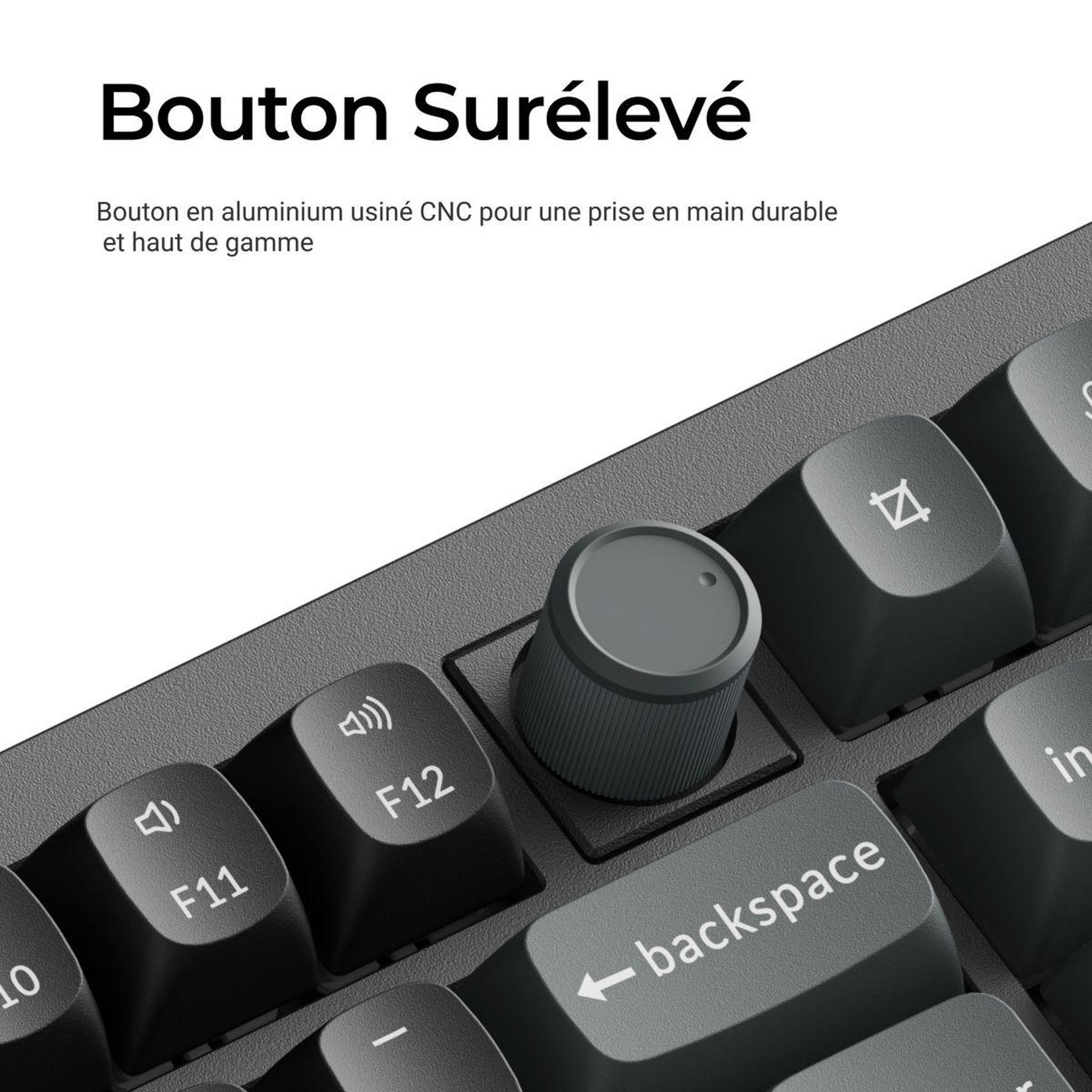 Voir la diapositive 4 : KEYCHRON Clavier gamer sans fil V6 Ultra 8K Swappable RGB Backlight