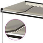 Voir la diapositive 5 : VIDAXL Auvent manuel retractable avec LED 500x300 cm Creme