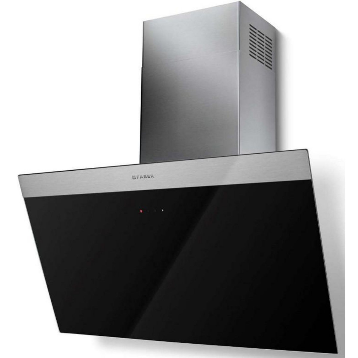 faber Hotte décorative inclinée 90cm 580m3/h noir - 5816724