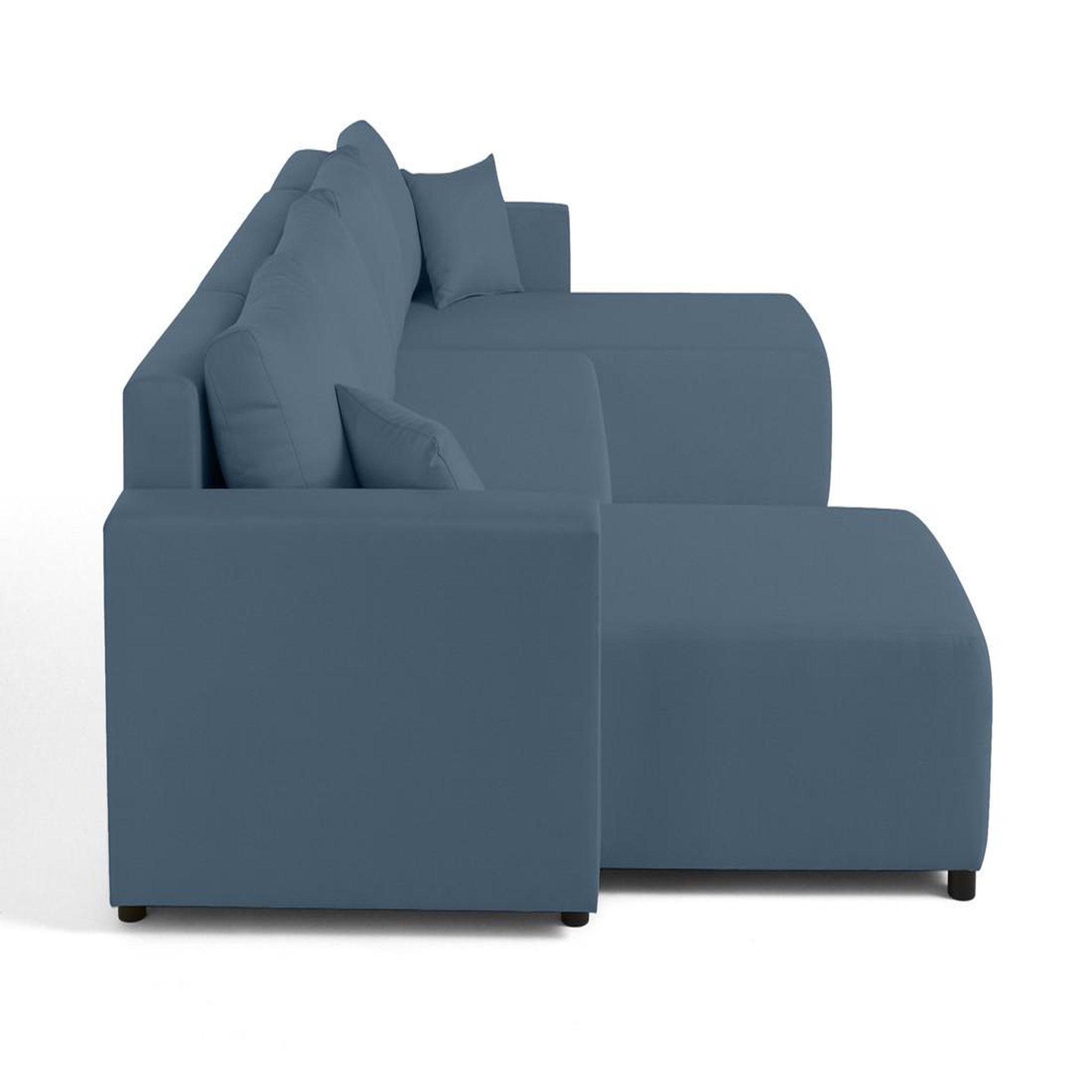 Voir la diapositive 6 : BEST MOBILIER Regala - canapé panoramique - 7 places - convertible avec coffre - en tissu