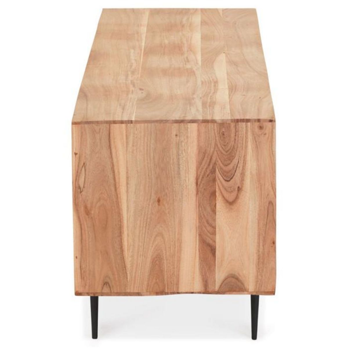 Paris Prix Meuble TV 3 Portes en Bois  Myriam  147cm Naturel