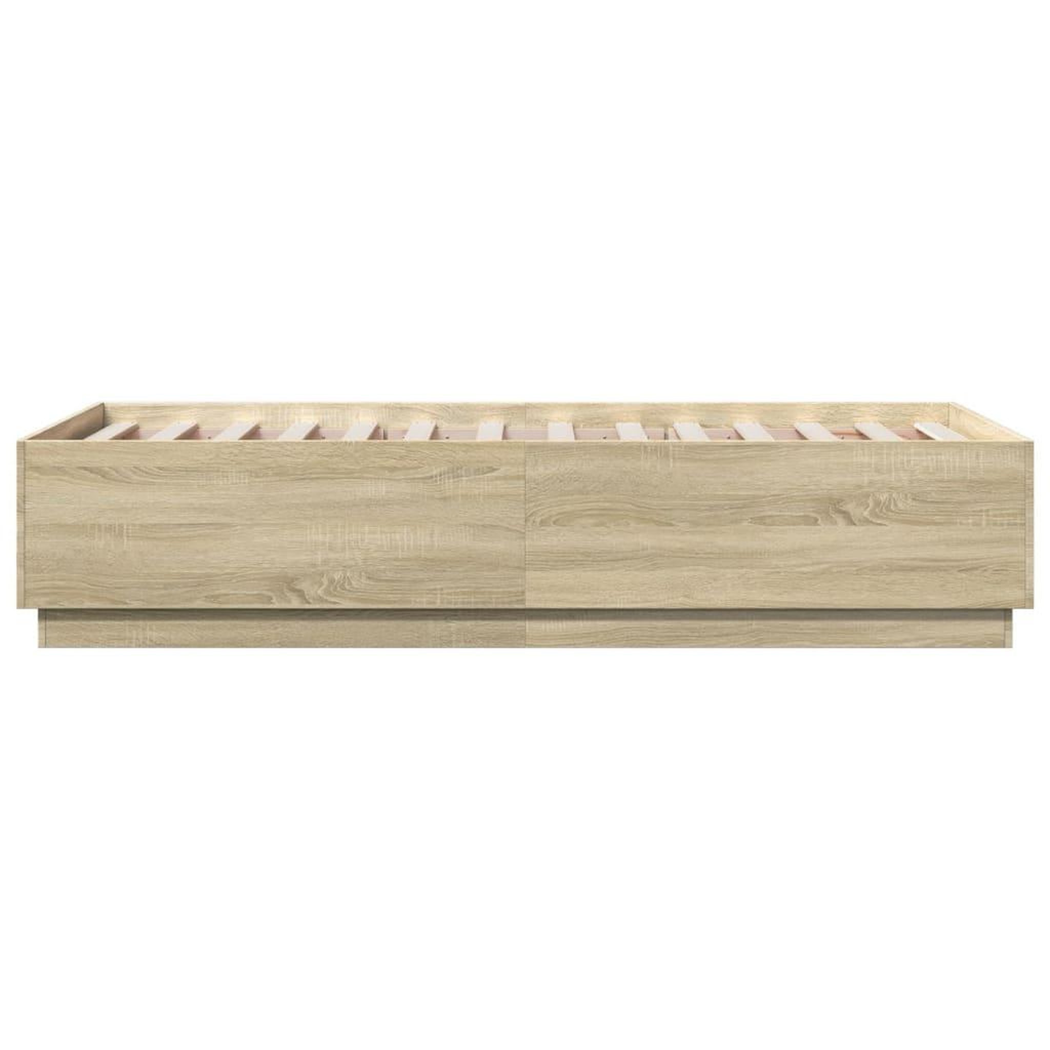 Voir la diapositive 5 : VIDAXL Cadre de lit sans matelas chene sonoma 90x190 cm