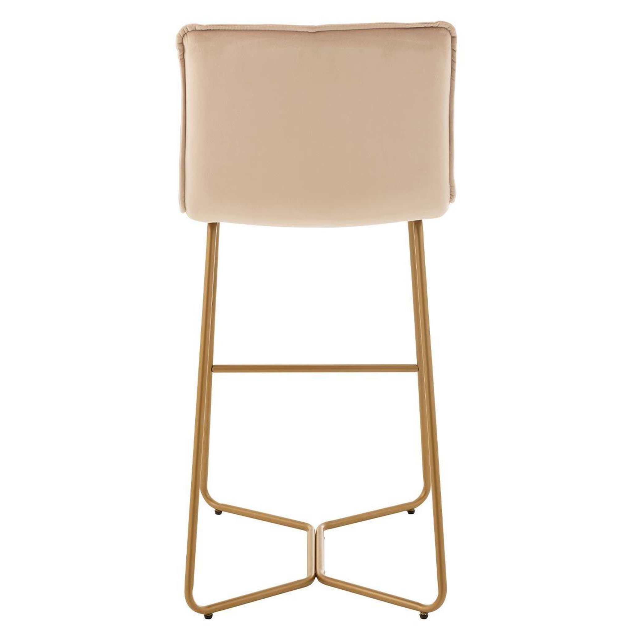 Voir la diapositive 4 : J-LINE Chaise de bar design  pierre  85cm beige