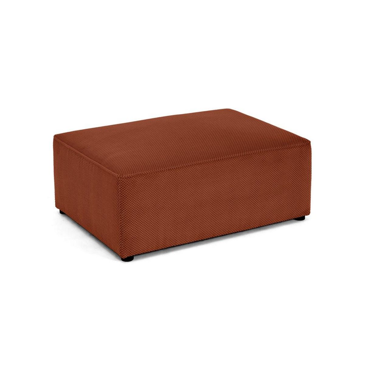 BEST MOBILIER Topaze - pouf - en velours texturé