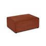Voir la diapositive 2 : BEST MOBILIER Topaze - pouf - en velours texturé