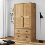 VIDAXL Garde-robe VIGO 90x55x176 cm bois massif de pin
