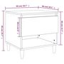 Voir la diapositive 6 : VIDAXL Tables de chevet 2 pcs Chene fume 50x46x50 cm Bois d'ingenierie