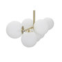 Voir la diapositive 2 : Paris Prix Lampe Suspension 7 Sphères  Glamy Luci  81cm Blanc & Or