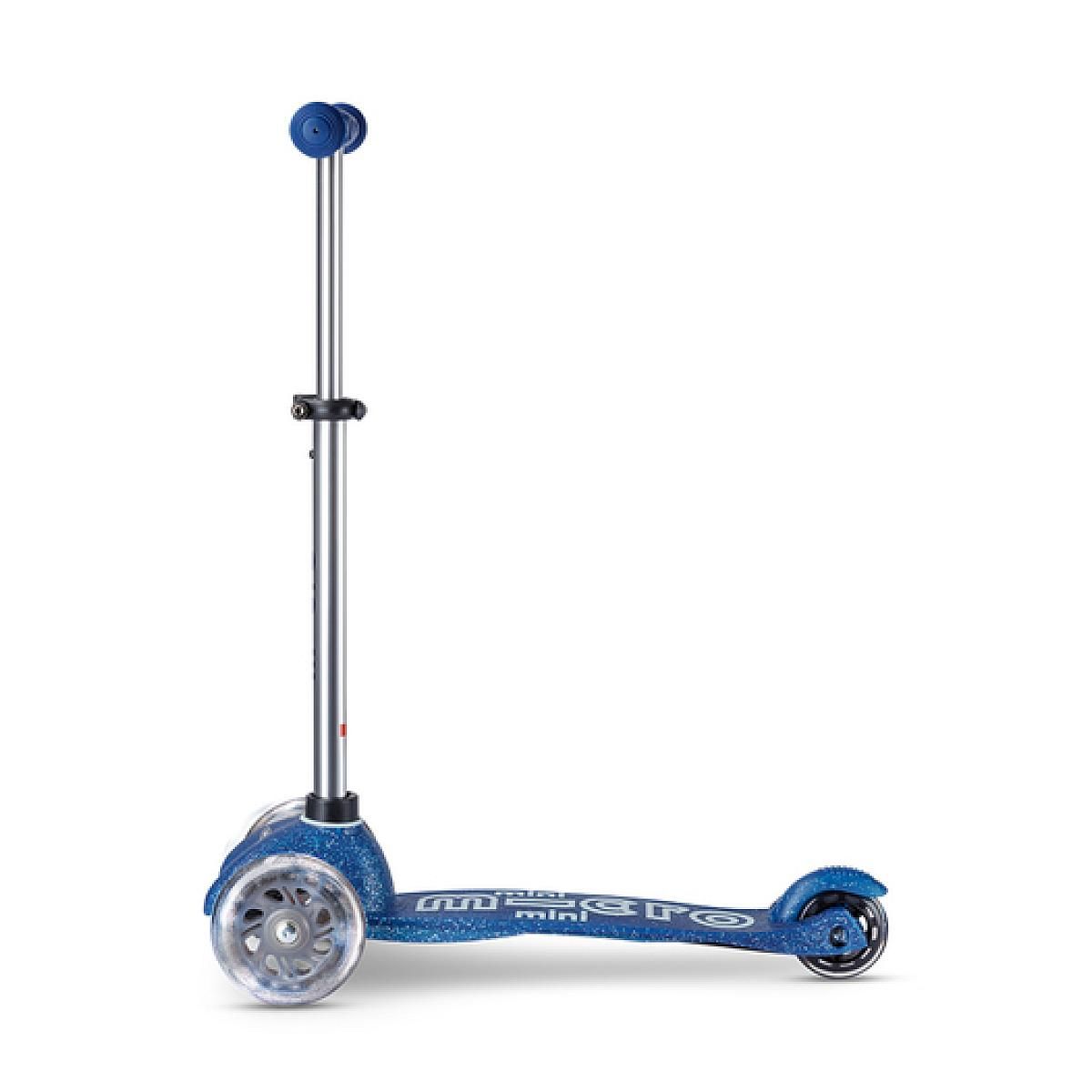 Micro Trottinette  Mobility à trois roues Bleu Glitter LED MMD219