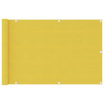 VIDAXL Ecran de balcon Jaune 90x400 cm PEHD