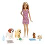 BARBIE Coffret poupée et ses chiens - Barbie 