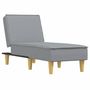 Voir la diapositive 2 : VIDAXL Chaise longue gris clair tissu