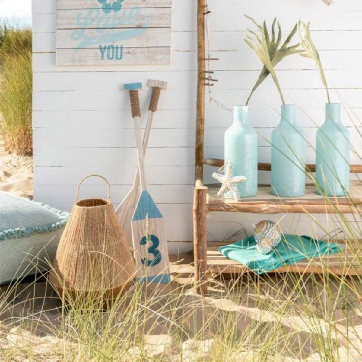 Paris Prix Lanterne Design en Jute  Dantya  48cm Naturel