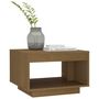 Voir la diapositive 3 : VIDAXL Table basse marron miel 50x50x33,5 cm bois de pin massif