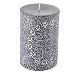 Paris Prix Bougie Pilier Mandala  Graphic Ethnic  10cm Noir