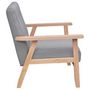 Voir la diapositive 3 : VIDAXL Fauteuil gris fonce tissu