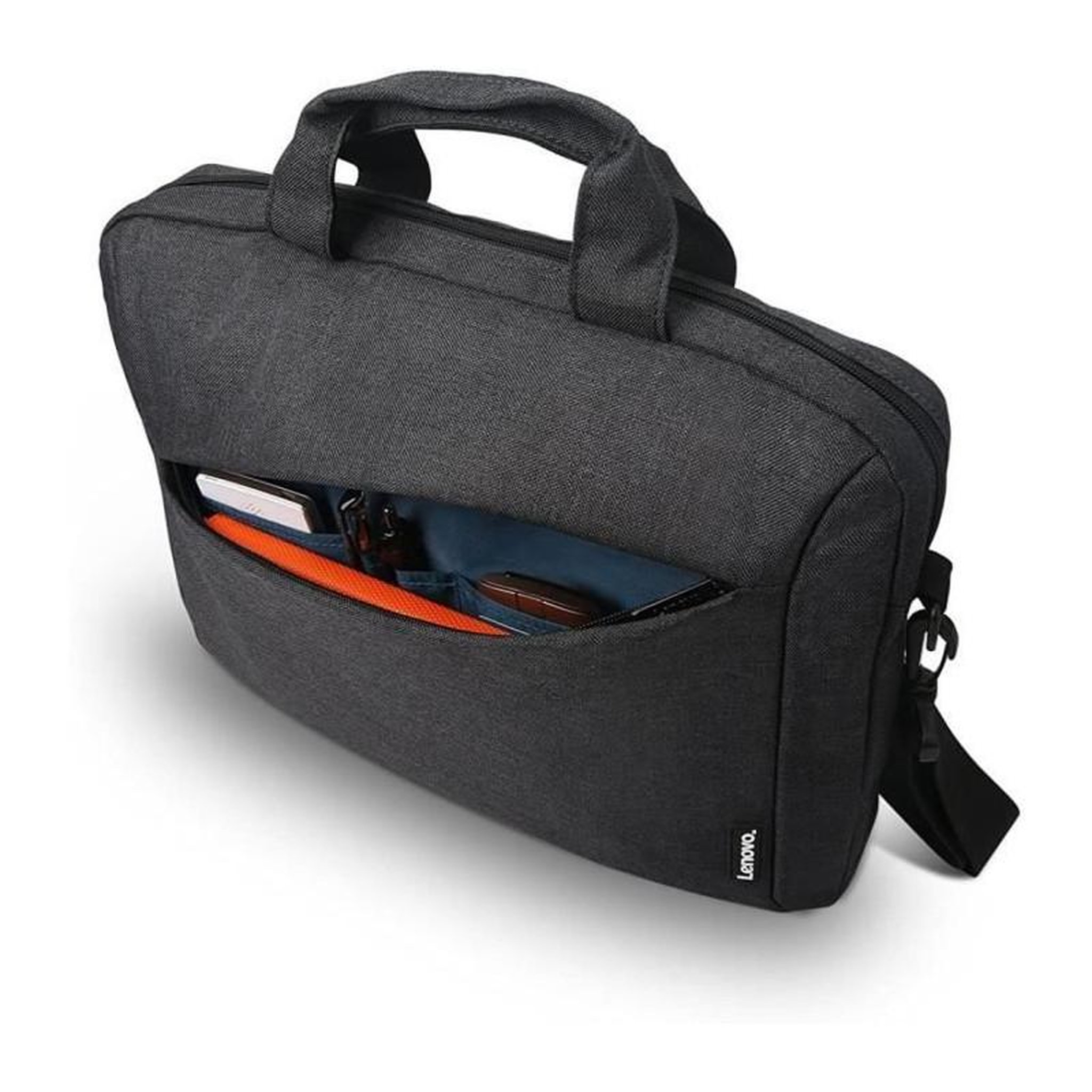 Voir la diapositive 4 : Lenovo LENOVO Sacoche PC Portable 15,6 - T210 - Tissu hydrofuge - Noir intérieur bleu