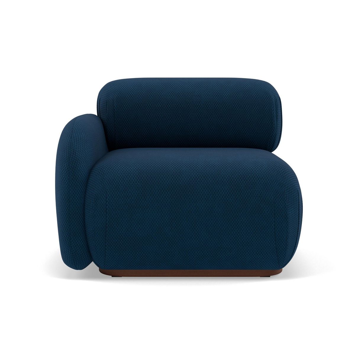 LISA DESIGN Penelope - module d'assise gauche en velours texturé