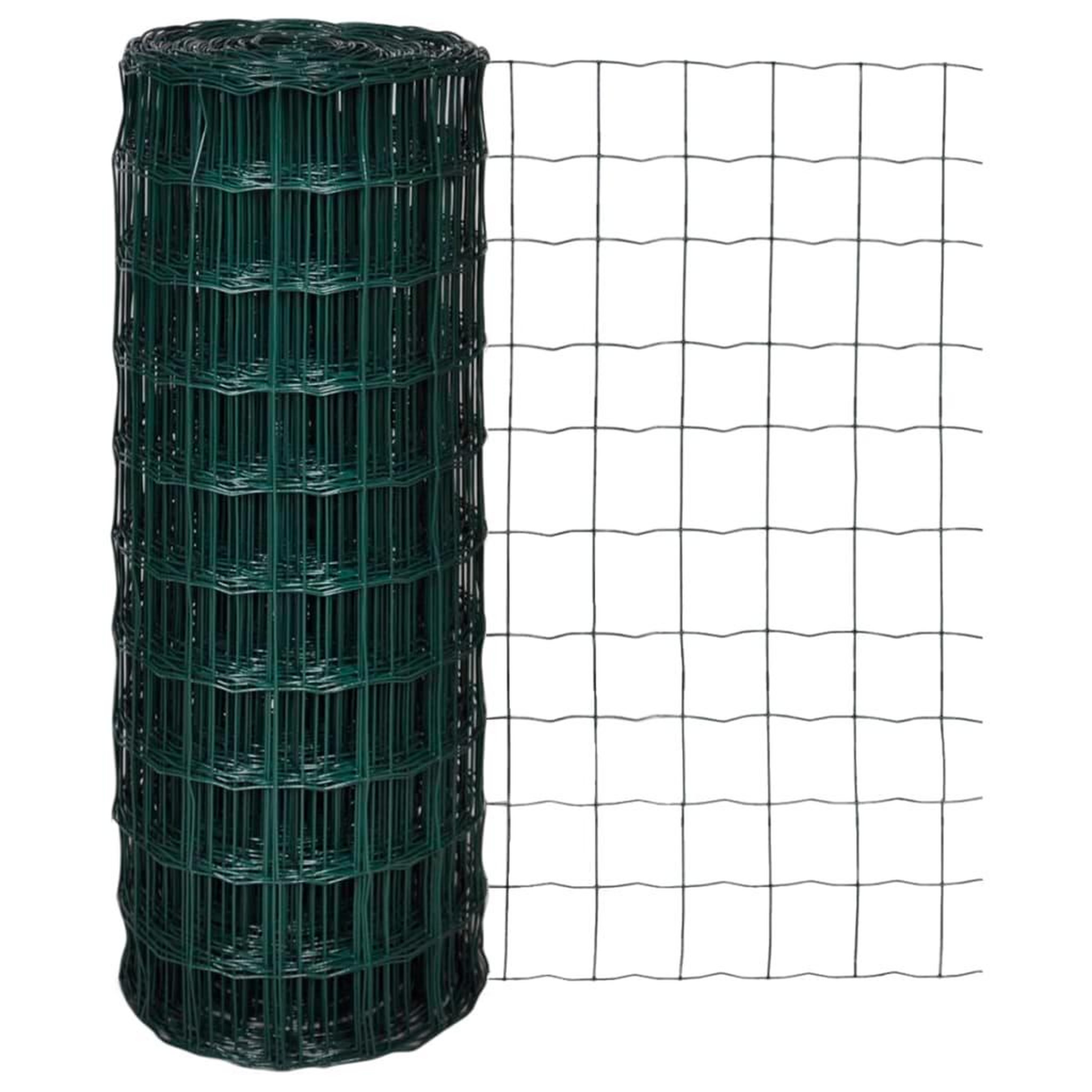 Voir la diapositive 1 : VIDAXL Cloture euro Acier 25 x 1,0 m Vert
