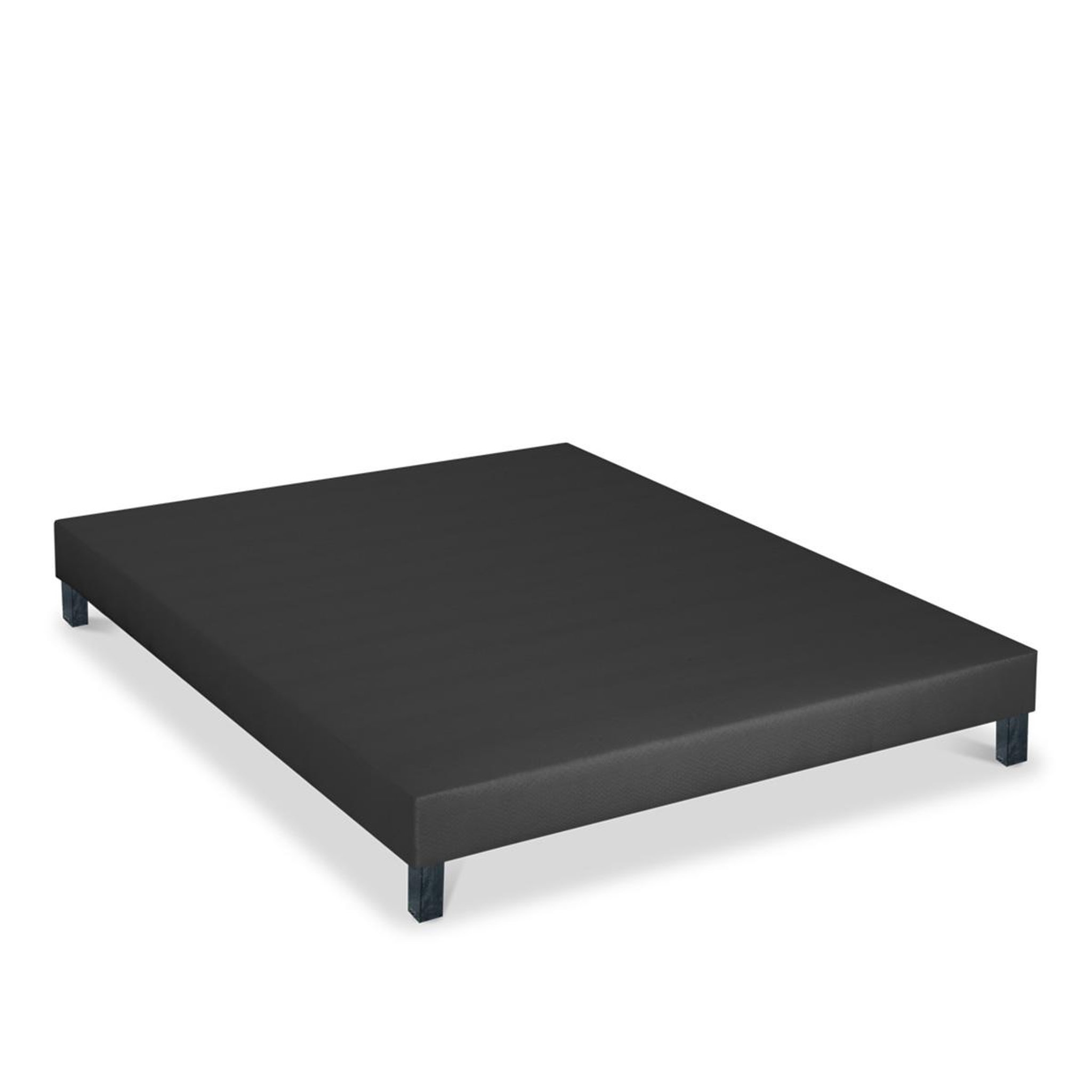Voir la diapositive 1 : BELLECOUR Bellecour literie | sommier tapissier constantine | epaisseur 18 cm | gris anthracite (pieds non inclus)