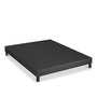 Voir la diapositive 1 : BELLECOUR BELLECOUR LITERIE | Sommier tapissier CONSTANTINE | Epaisseur 18 cm | Gris anthracite (pieds non inclus)