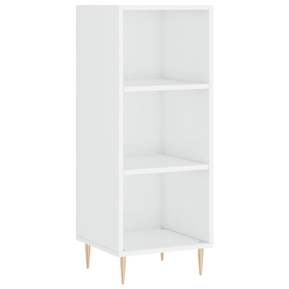 VIDAXL Buffet blanc brillant 34,5x32,5x90 cm bois d'ingenierie