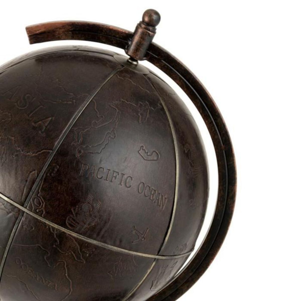 Paris Prix Globe Déco  Gravure  64cm Marron