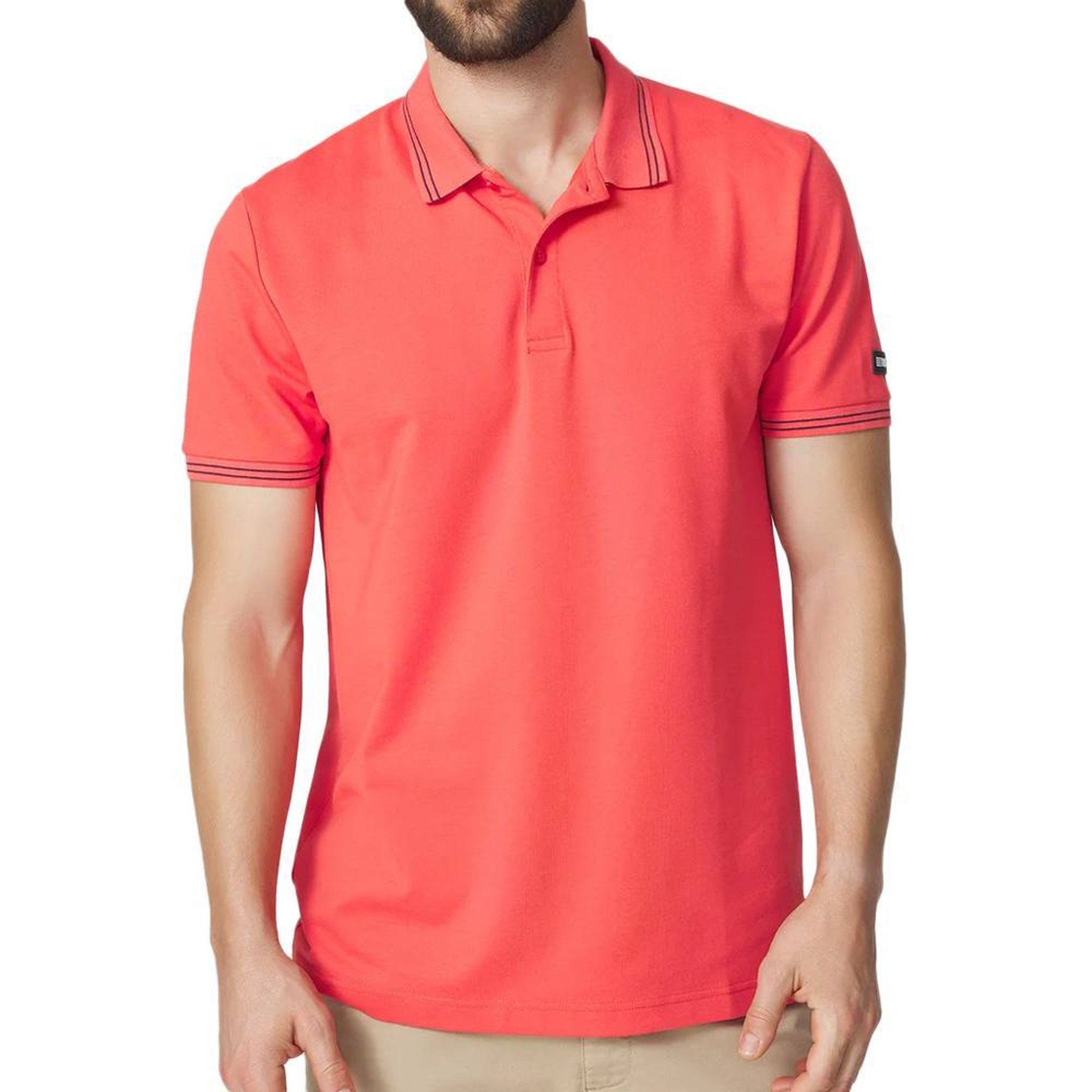 TBS Polo Corail Homme TBS ATTONPOL14027. Coloris disponibles : Rose