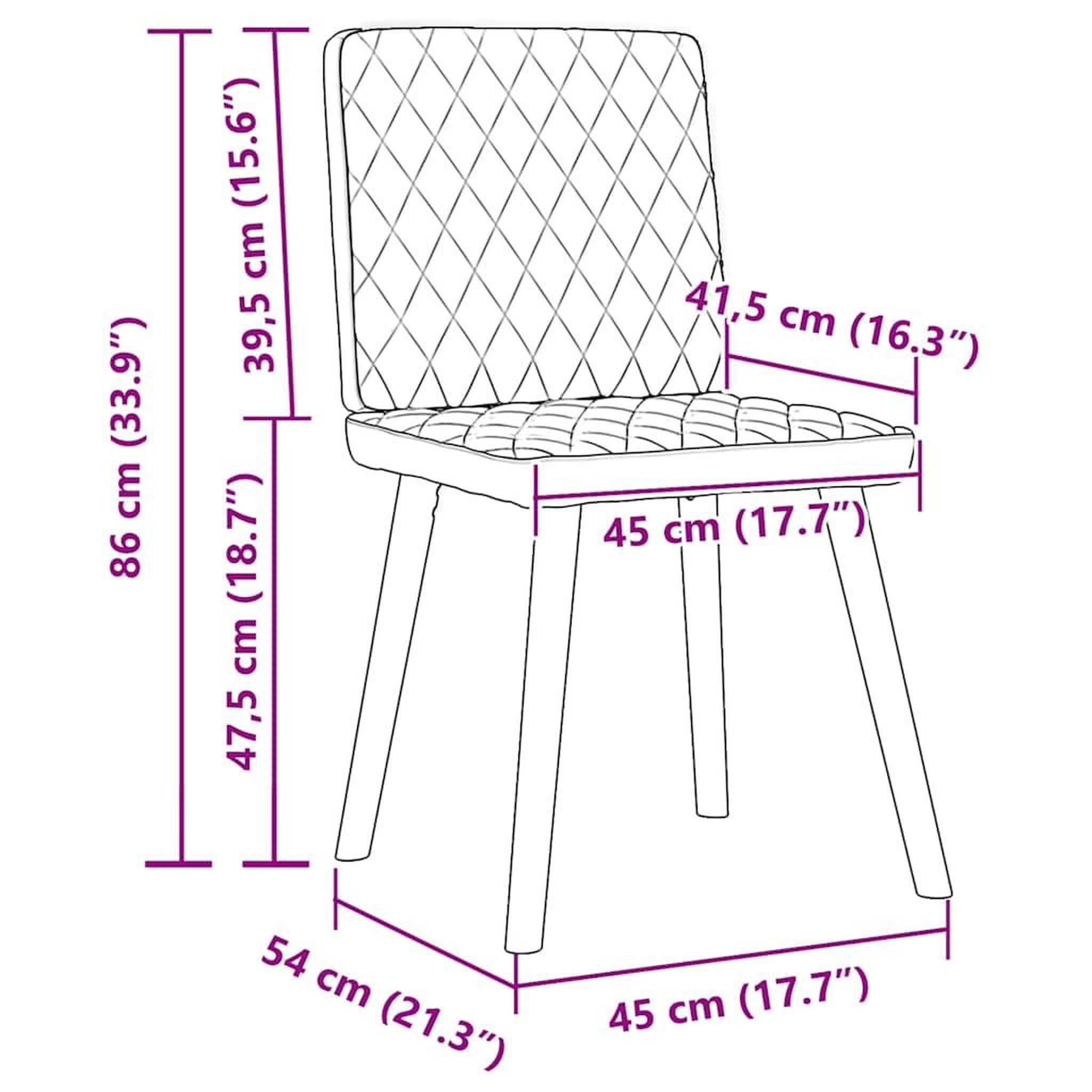 Voir la diapositive 6 : VIDAXL Chaises a manger lot de 6 taupe tissu