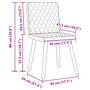 Voir la diapositive 6 : VIDAXL Chaises a manger lot de 6 taupe tissu