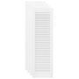 Voir la diapositive 2 : VIDAXL Portes d armoire à persiennes 4 pcs blanc 99x29,5 cm