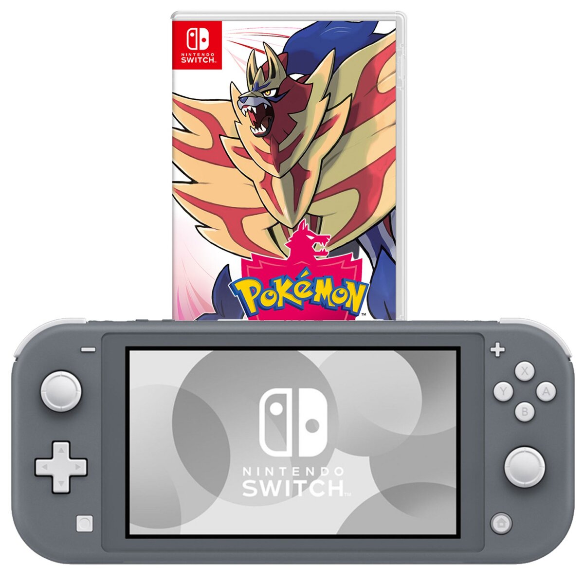 NINTENDO Console Nintendo Switch Lite Grise + Pokémon Bouclier