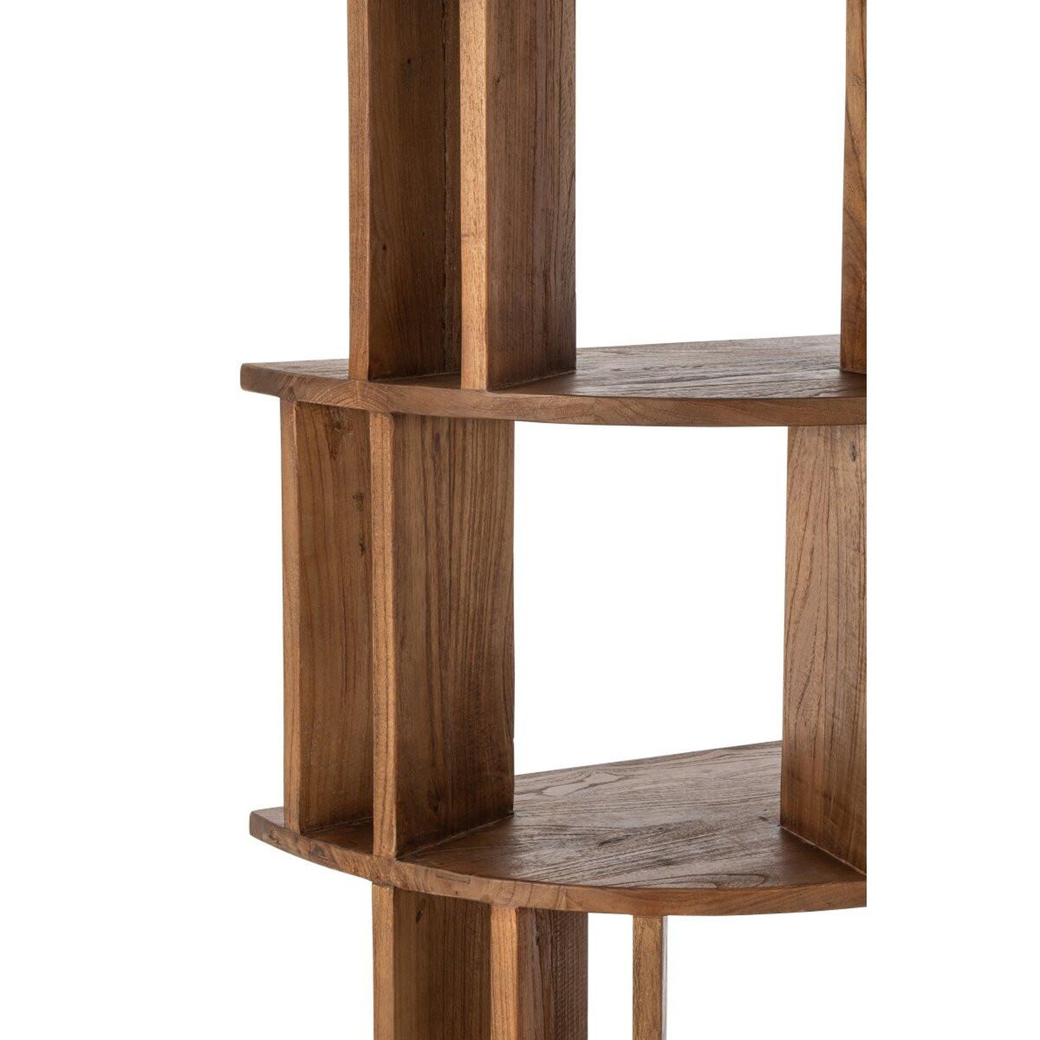 Voir la diapositive 6 : Paris Prix Bibliothèque Demi-Lune en Bois  Camille  175cm Naturel