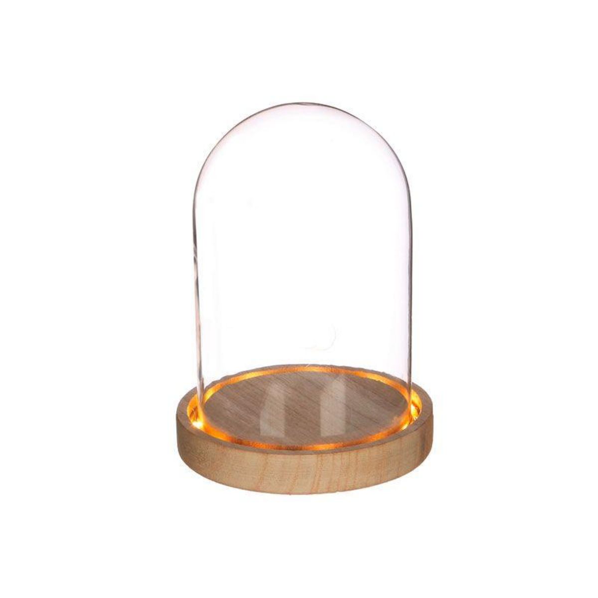 Graine créative Cloche en verre lumineuse 16,5 cm x Ø 12,5 cm