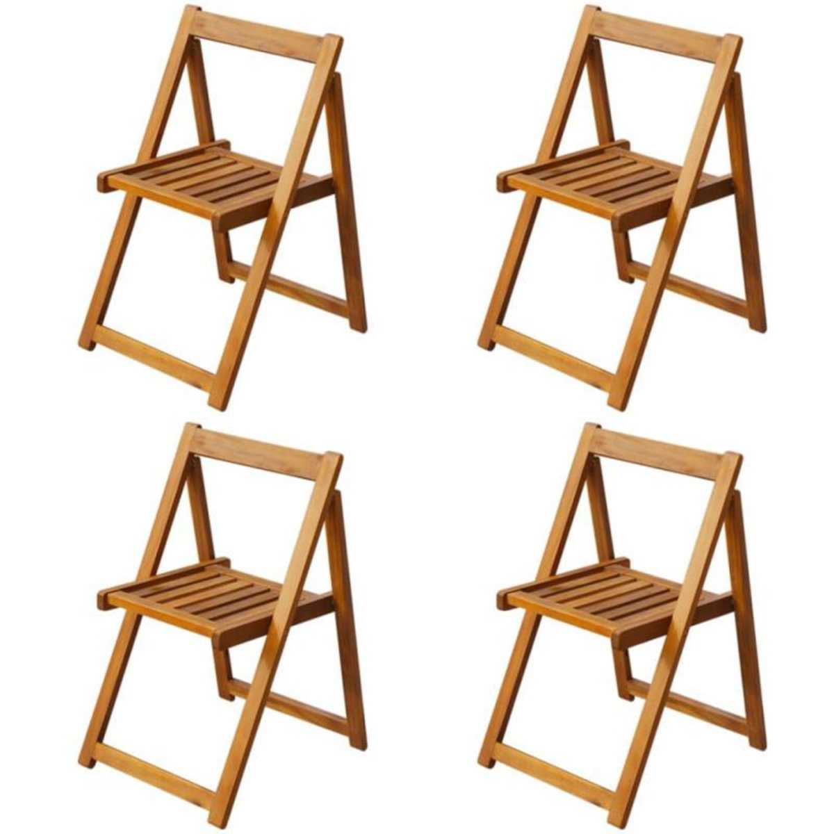 VIDAXL Ensemble à manger d extérieur pliable 5pcs Bois d acacia solide