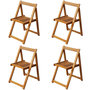 Voir la diapositive 6 : VIDAXL Ensemble à manger d extérieur pliable 5pcs Bois d acacia solide