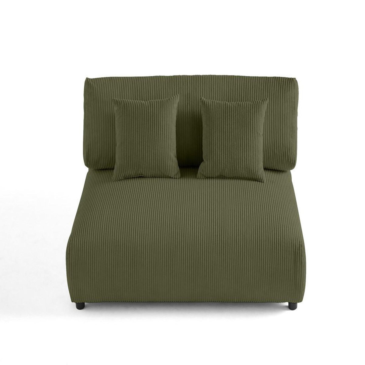 LISA DESIGN Garance - module d'assise 2 places - en velours côtelé