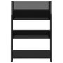Voir la diapositive 4 : VIDAXL Armoire a chaussures murale noir brillant bois d'ingenierie