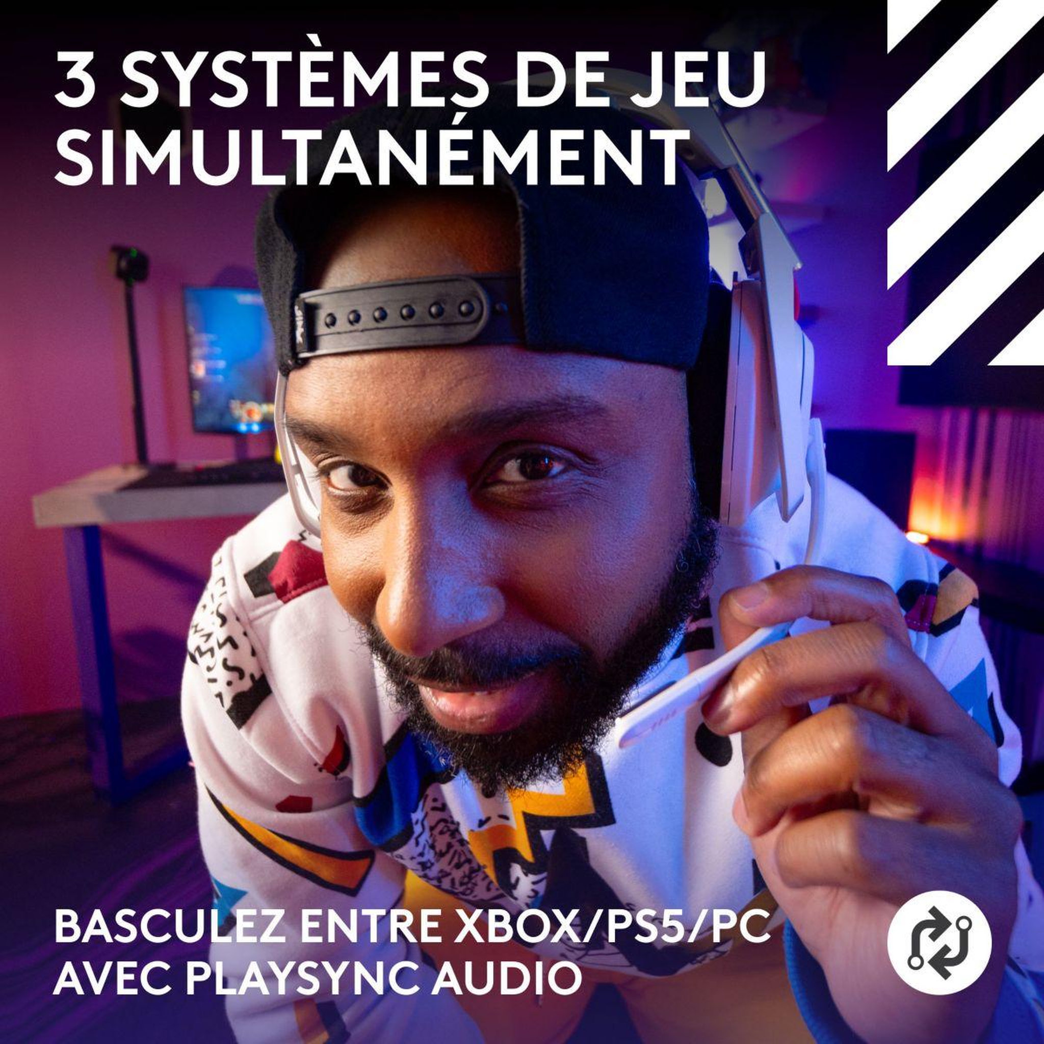 Voir la diapositive 2 : Logitech Casque gamer G Astro A50  LIGHTSPEED